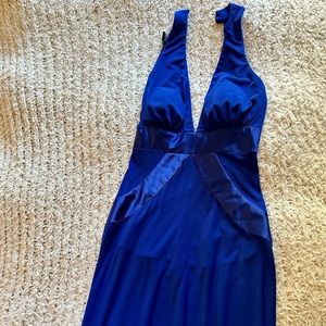 Royal blue backless dress. Size 6